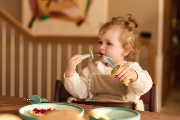 Kinderserviesset Siliconen - Jade Shades