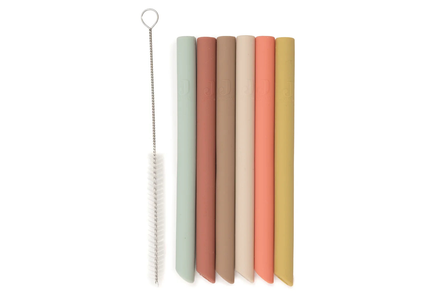 Siliconen rietjes (6 stuks) - Summer colors