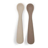 Siliconen lepeltjes (2-pack) - Natural Shades