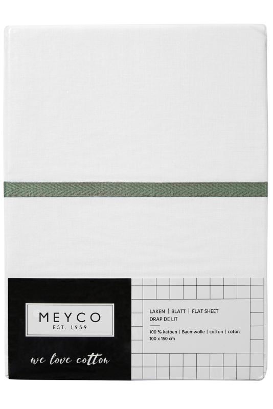 Crib sheet piping for baby bed (100x150 cm) - Forest Green