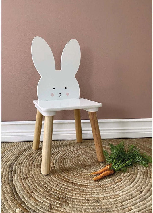 Houten konijnenstoel