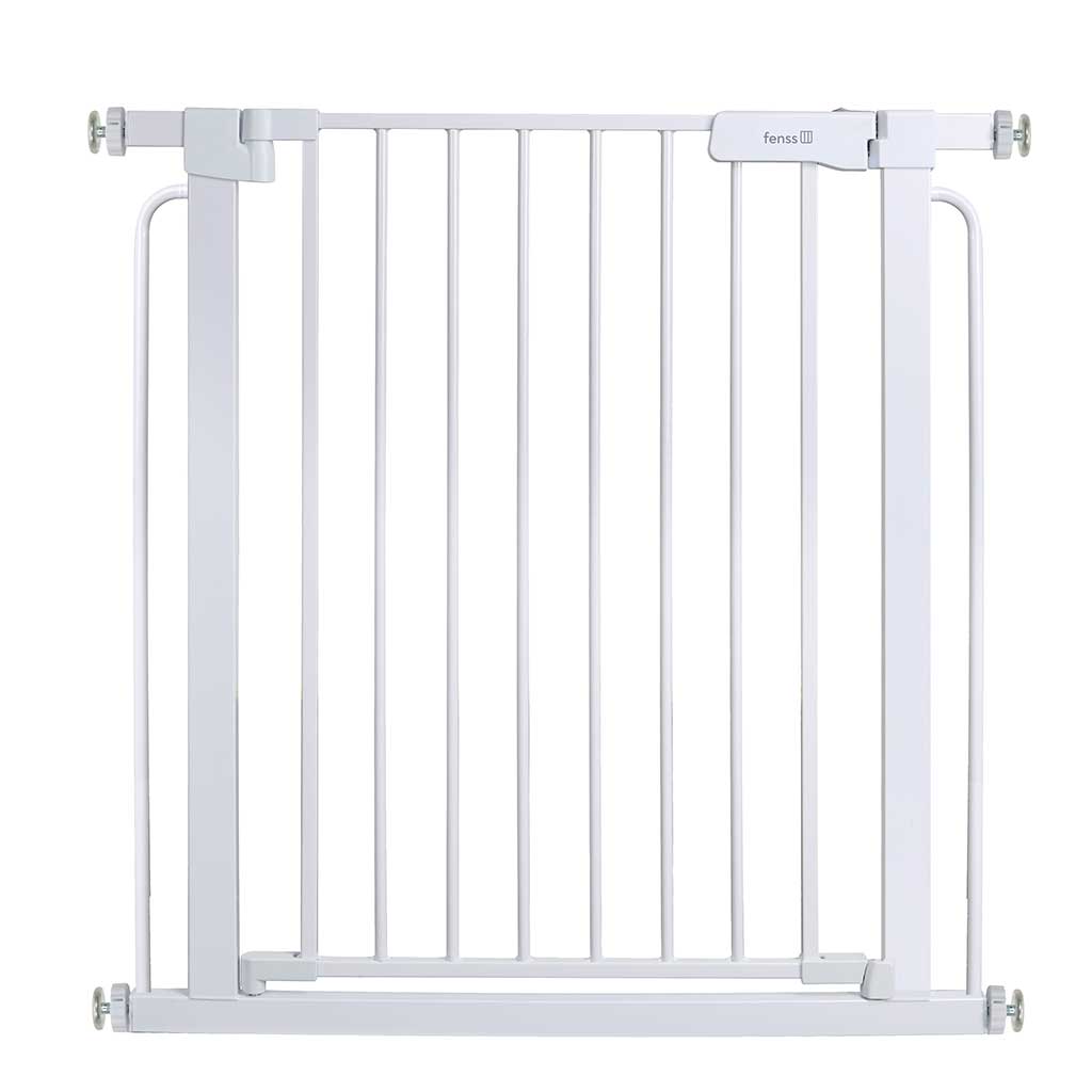 Stair gate white (without drilling) - steel