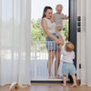 Stair gate white (without drilling) - steel