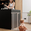Stair gate white (without drilling) - steel