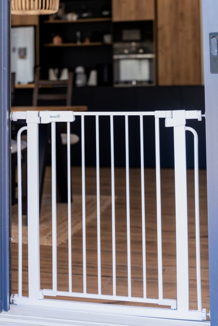 Stair gate white (without drilling) - steel