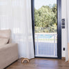 Stair gate white (without drilling) - steel