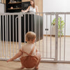 Stair gate white (without drilling) - steel