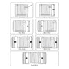 Stair gate white (without drilling) - steel
