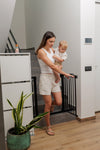 Stair gate white (without drilling) - steel
