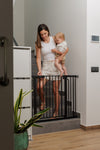 Stair gate white (without drilling) - steel