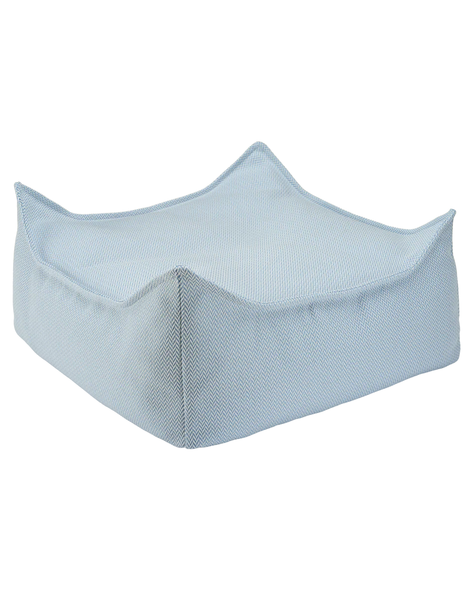 Outdoor Square Ottoman - Azure