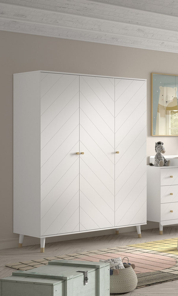 Eva 2-door wardrobe - White