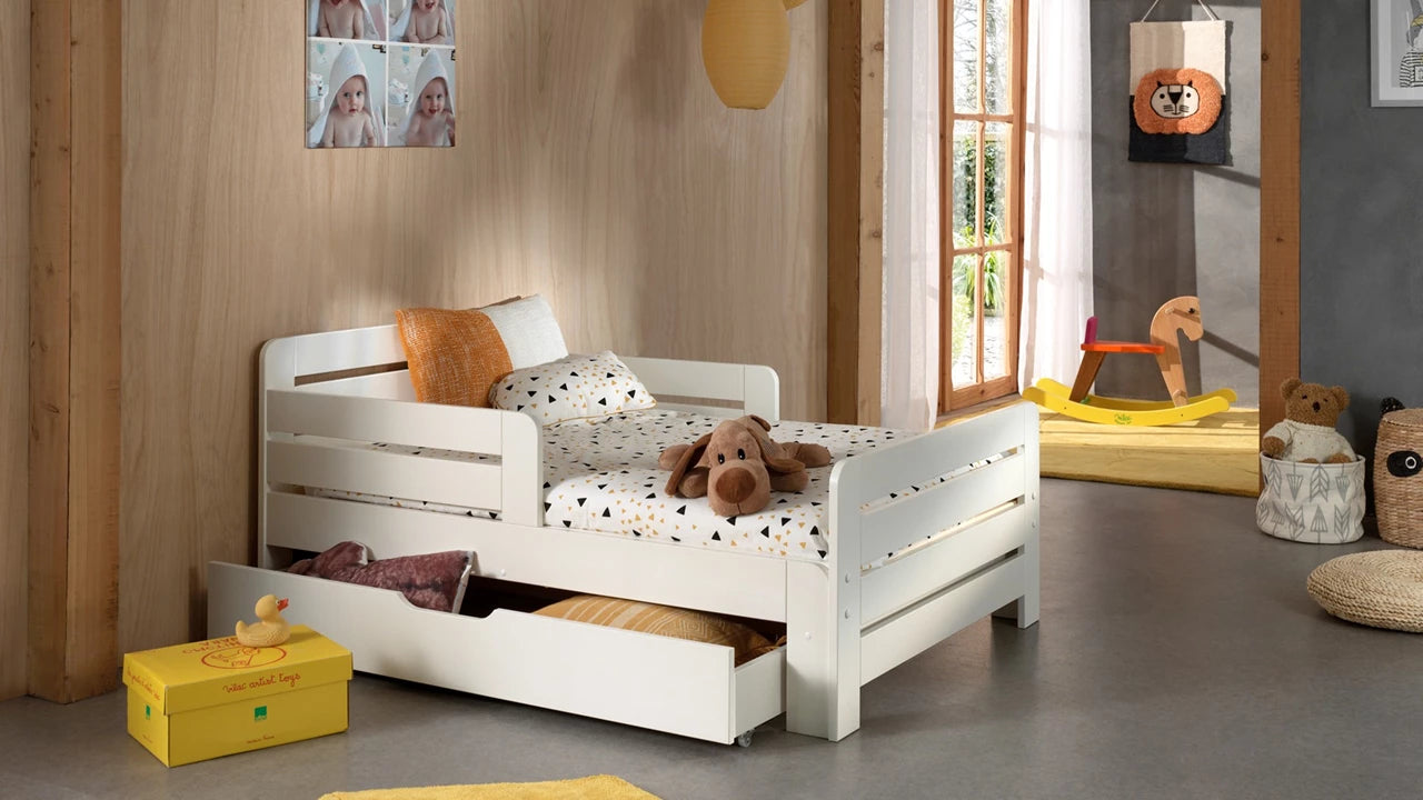 Uitschuifbed Jumper (90 x 140/160/200) - Wit