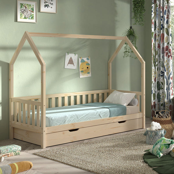 Cabane huisbed 90x200 cm - Natuur