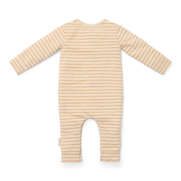 One-piece Pyjama Natural Stripes - 74/80 (6-12 months)