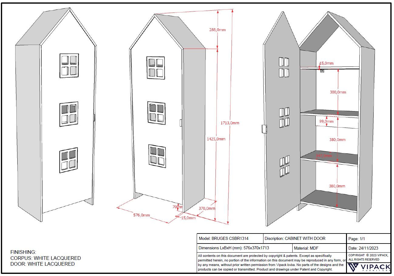 Casami Bruges kast - Wit