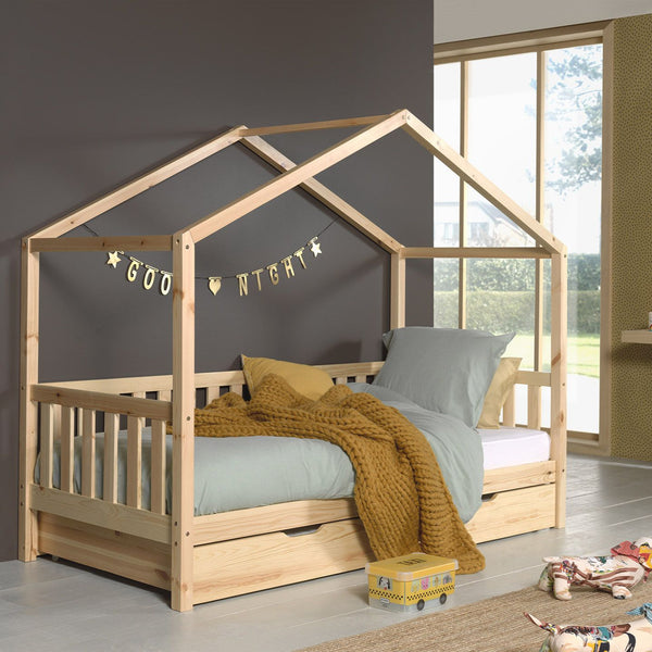 House bed Dallas 90x200 cm - Natural