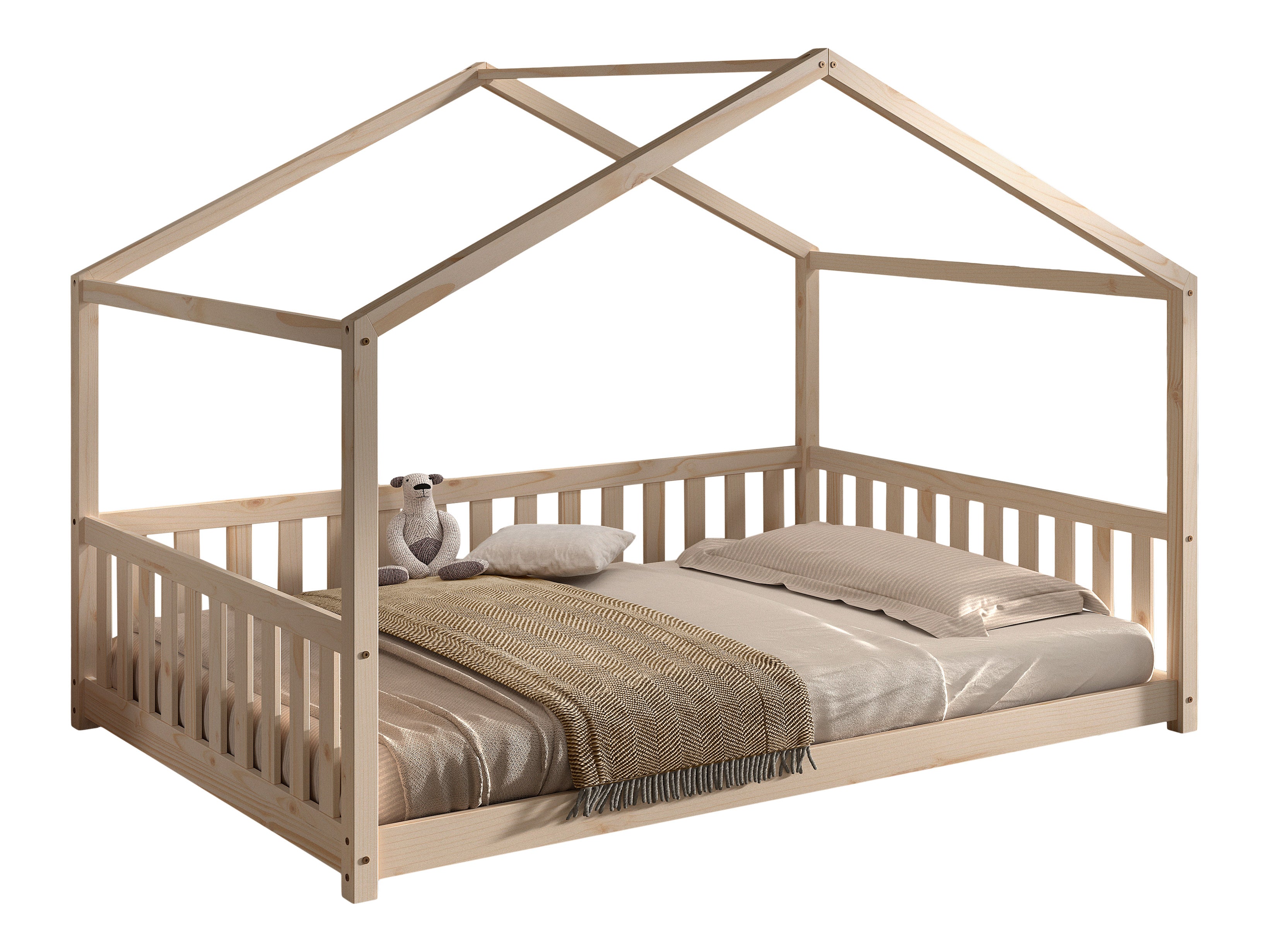 Dallas huisbed (140x200) - Natuur (ombouwbaar)