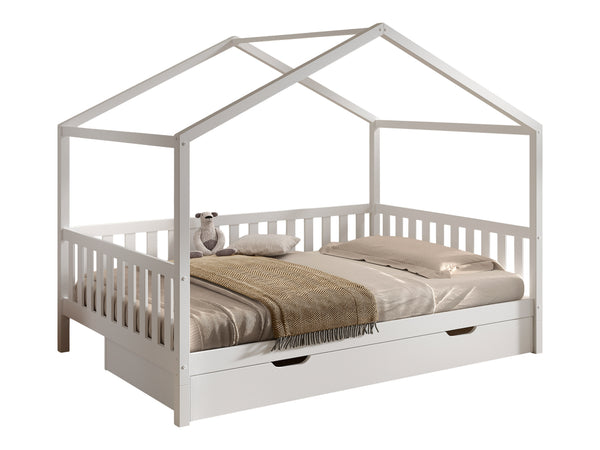 Dallas house bed (140x200) - Natural (convertible)