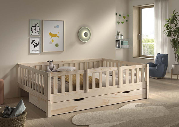 Dallas kajuitbed (140x200) - Natuur (ombouwbaar)