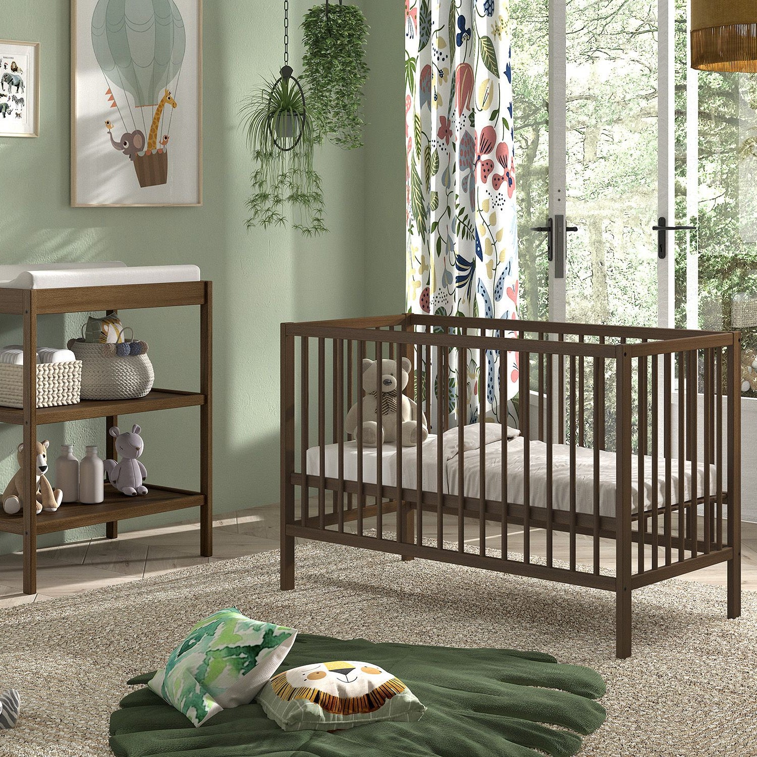 Dino bed 60x120 - Walnoot