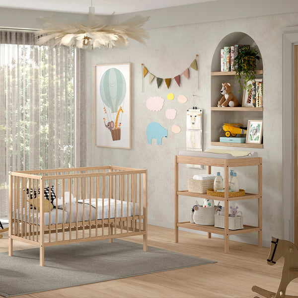Bopita 2-part Baby room Indy (bed incl mattress and changing table)