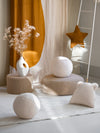 Wigiwama White Cream Ball cushion