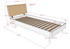 Forrest eiken bed met nachtkastje