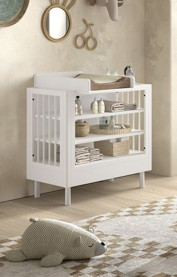 Chest of drawers Forrest open - White