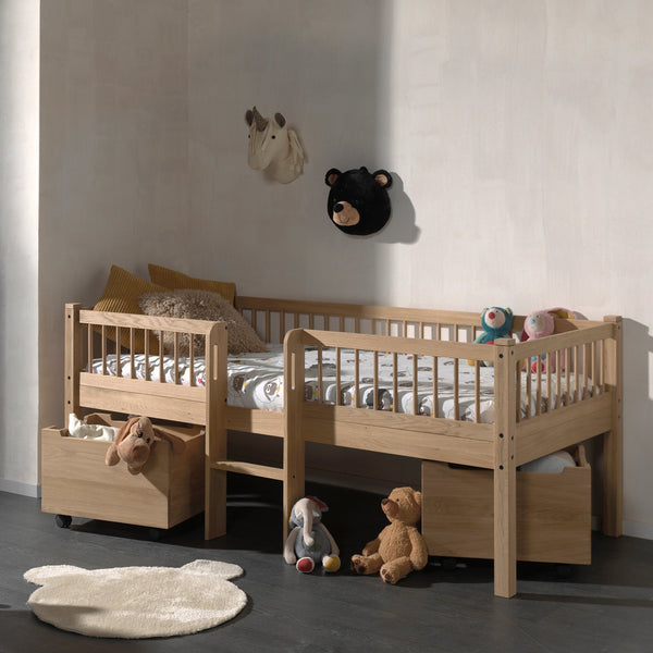 Forrest Halfhoogslaper incl opbergbakken - Eiken