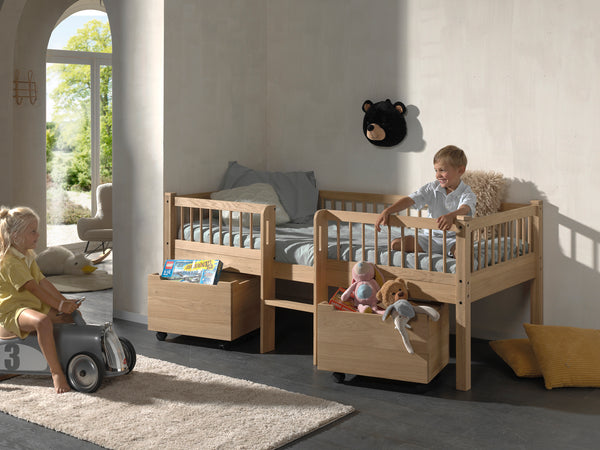 Forrest Halfhoogslaper incl opbergbakken - Eiken