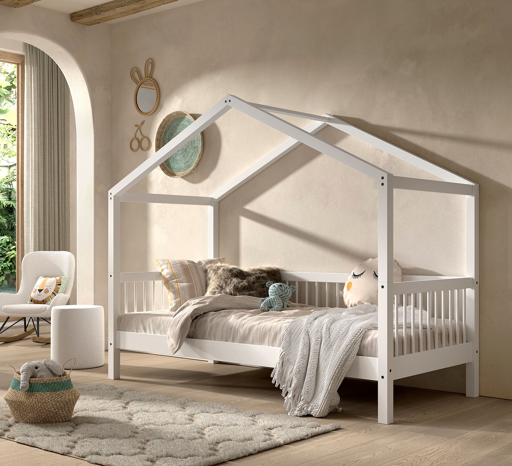 Forrest House Bed 90x200 - White