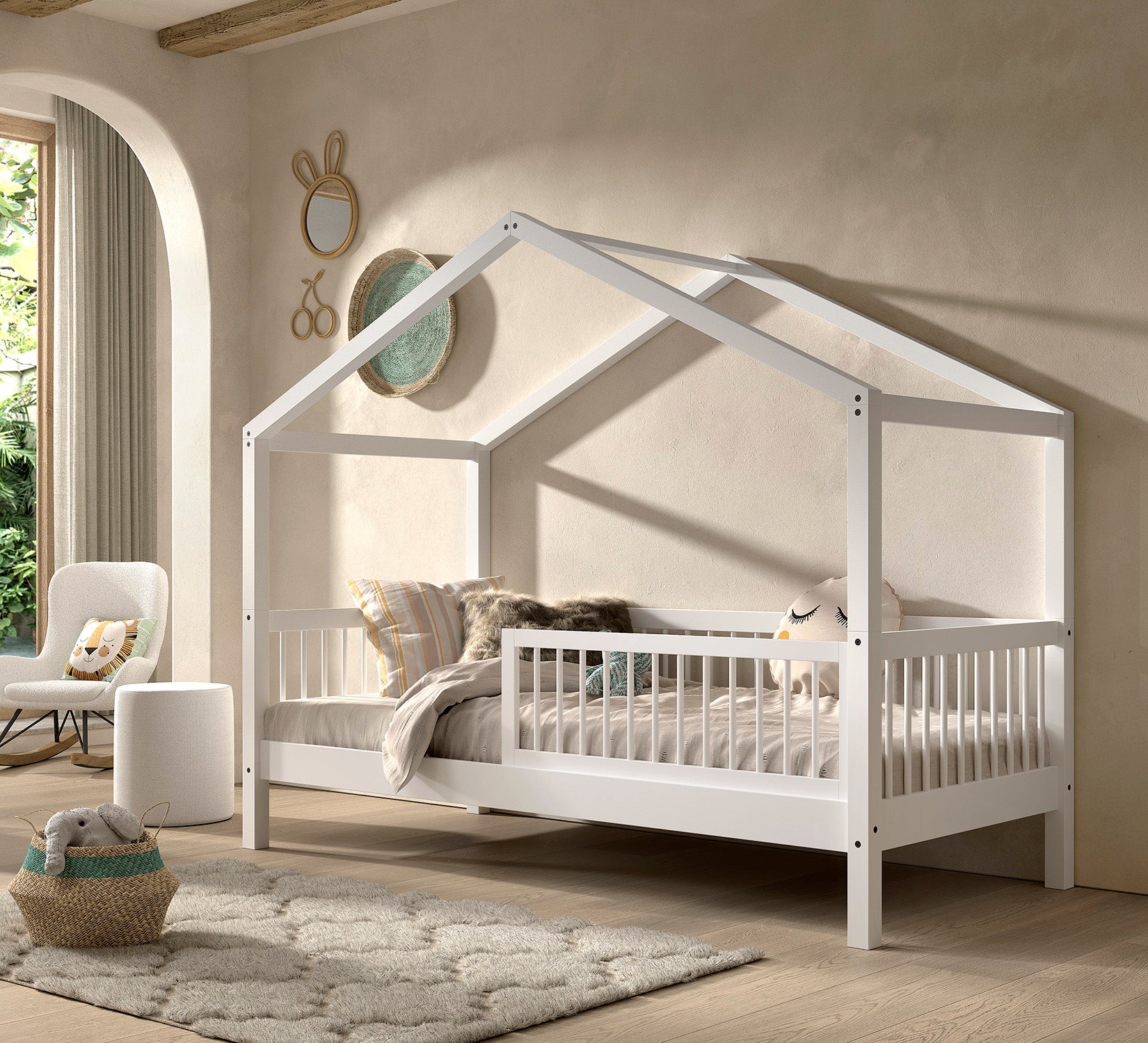 Forrest House Bed 90x200 - White