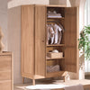 Forrest 2-door wardrobe - Oak