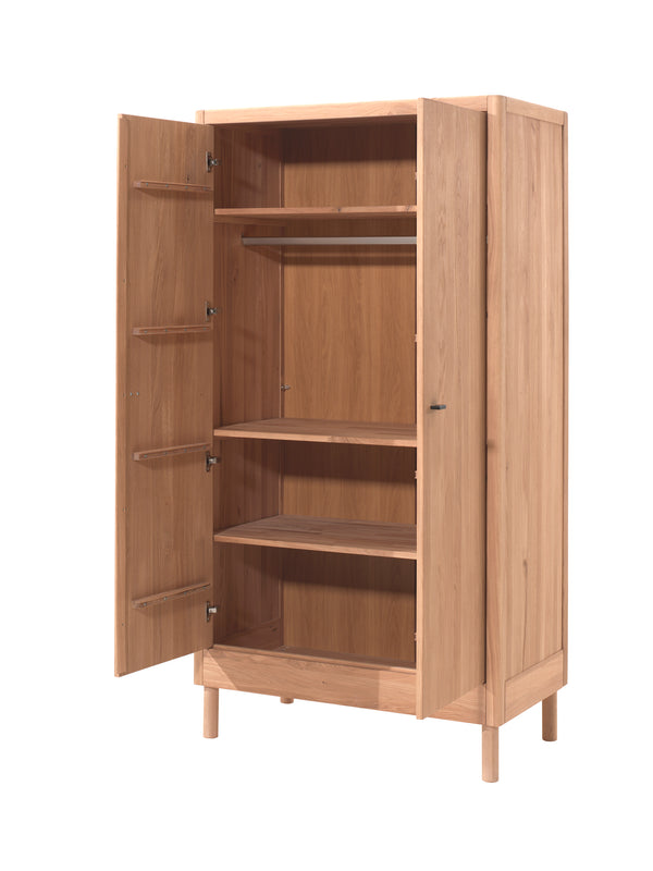 Forrest 2-door wardrobe - Oak