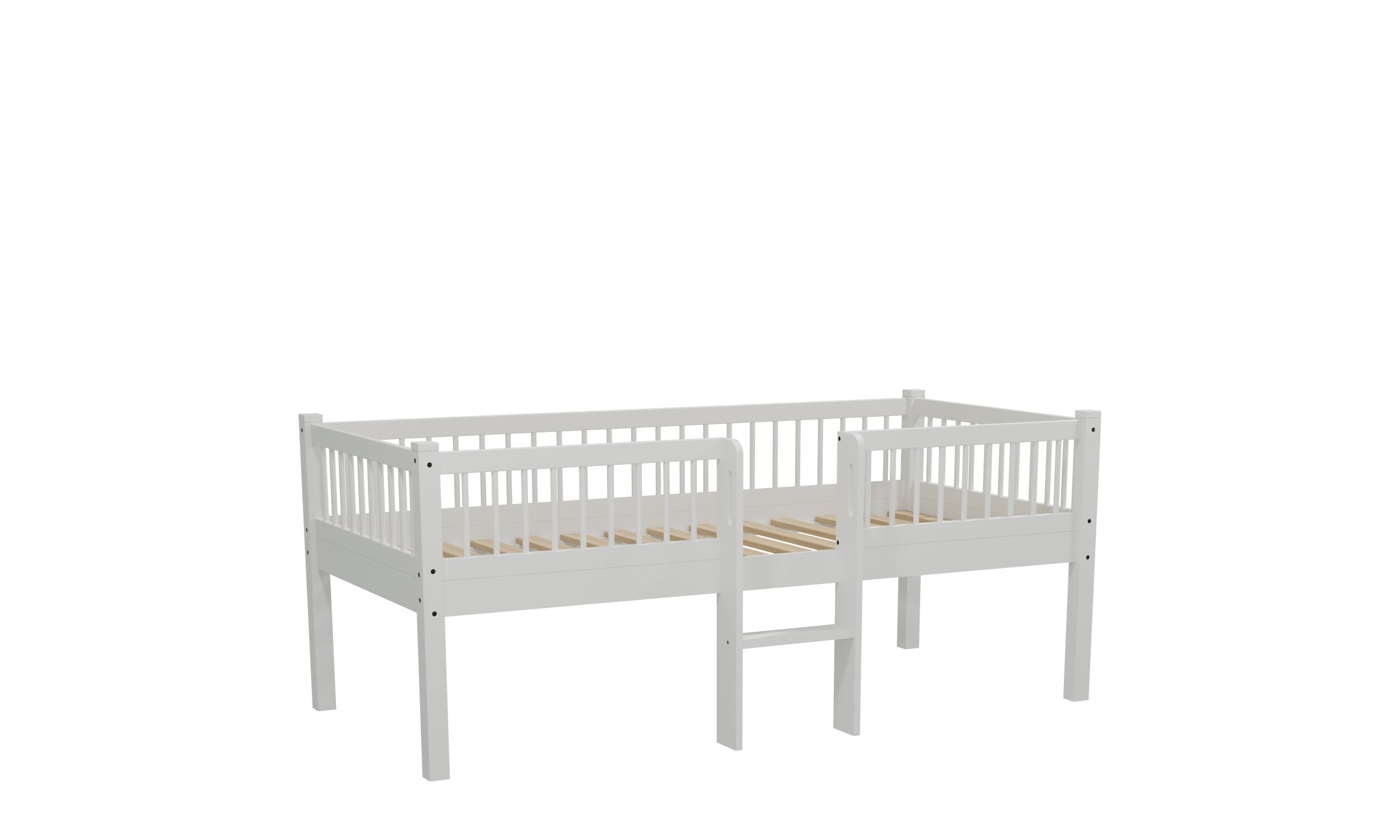 Forrest Halfhoogslaper incl opbergbakken - Beuken Wit