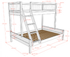 Familiebed Forrest - Eiken