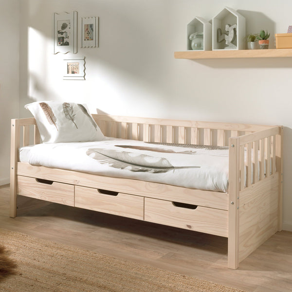 Fritz kajuitbed met 3 lades (90x200)