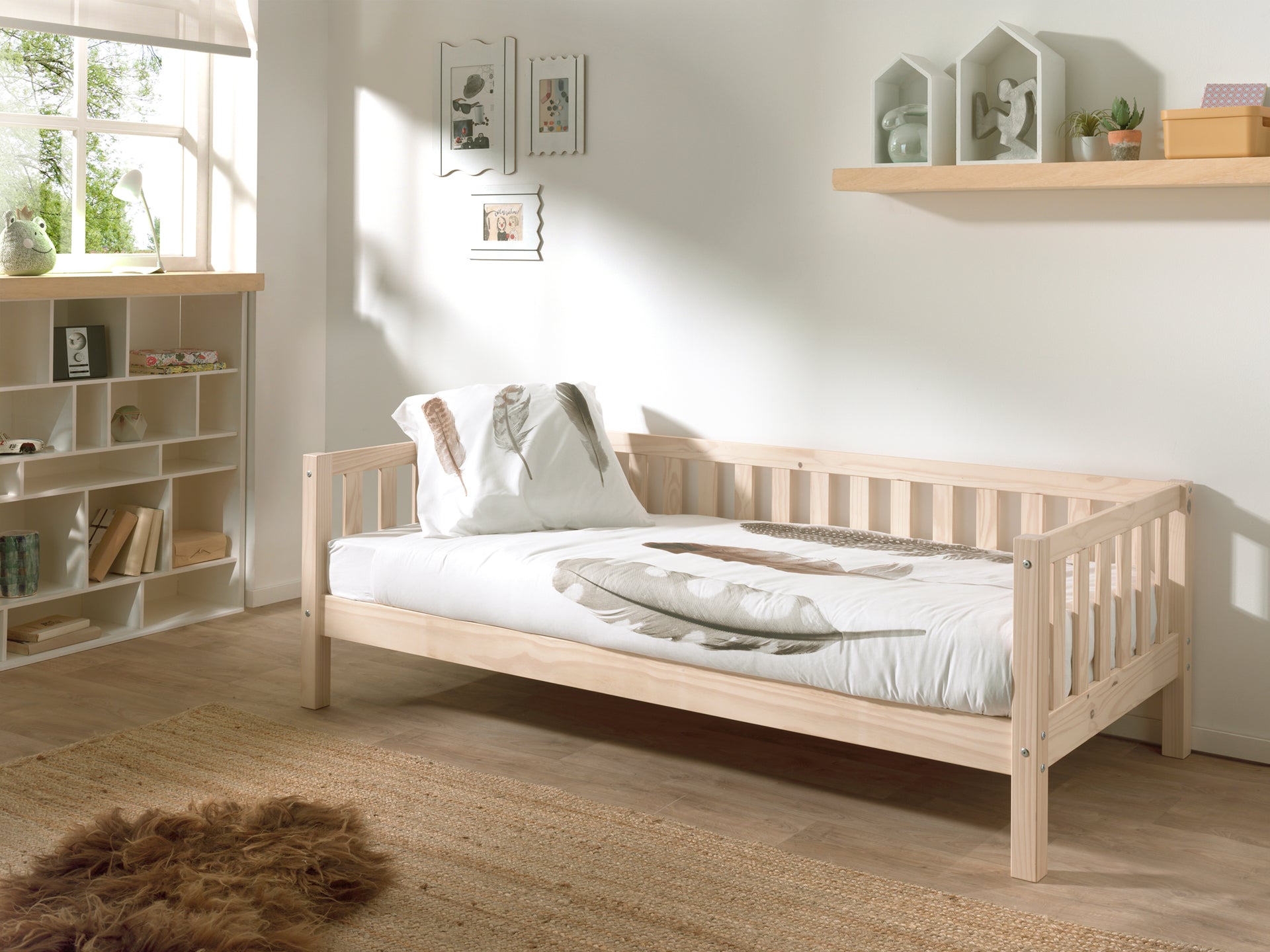 Fritz Cabin bed with or without storage drawer 90x200 - Natural