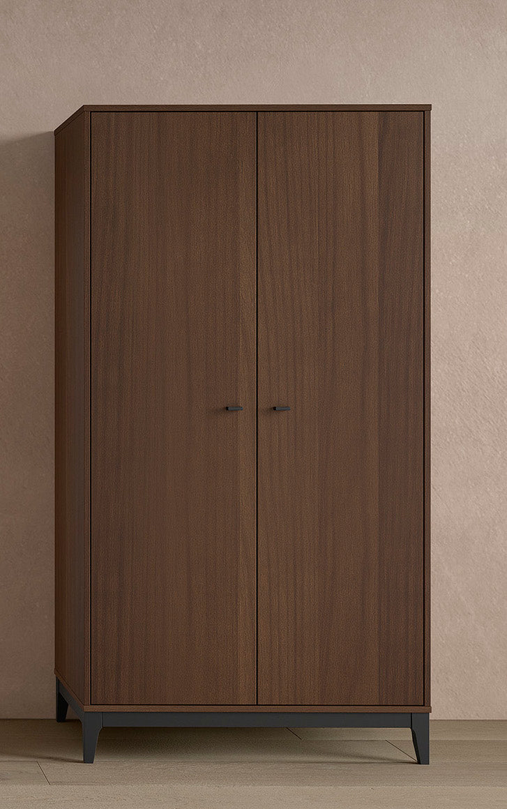 Ilyas 2-deurskast - Walnoot