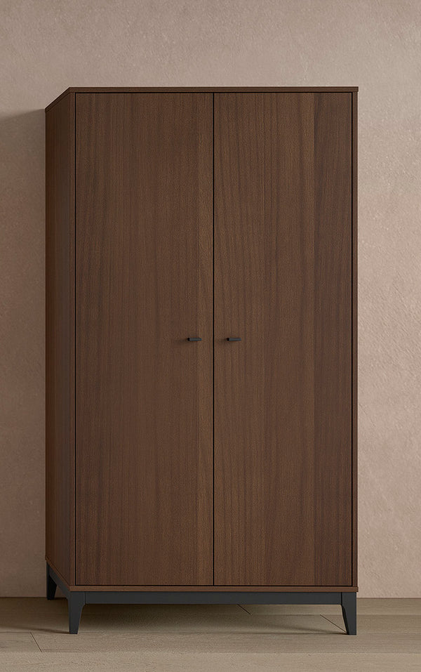 Ilyas 2-deurskast - Walnoot