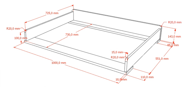 Commode Ilyas - Walnoot