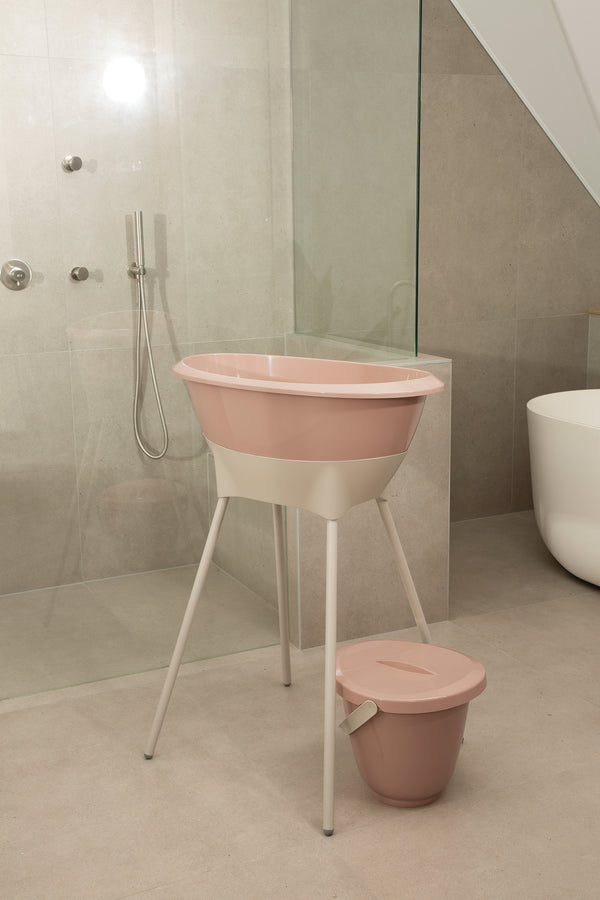 Bad Blush Pink + badstandaard Almond