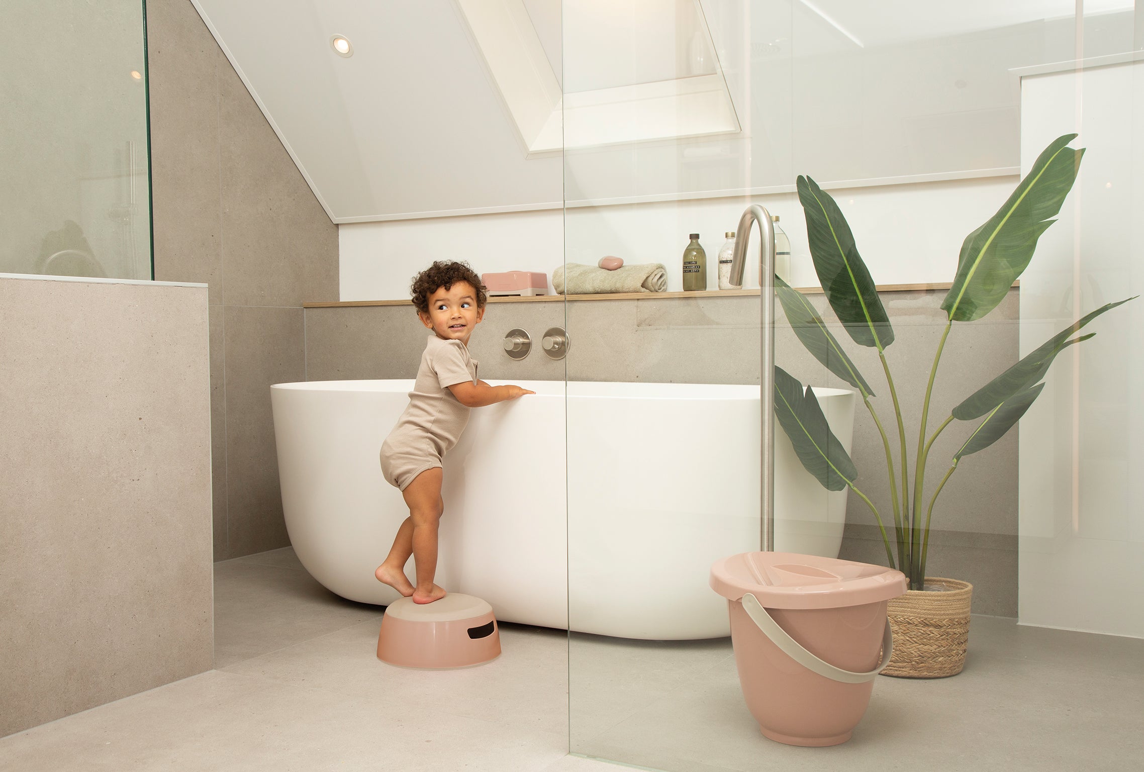 Bad- / Luieremmer - Blush Pink