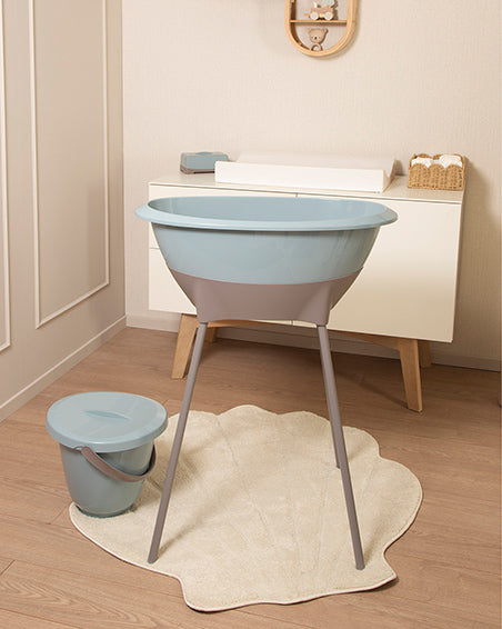 Bad Ice Blue + badstandaard Chalk Brown