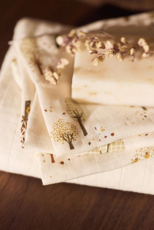 Hydrofiele monddoekjes 3-pack - Tiny Park