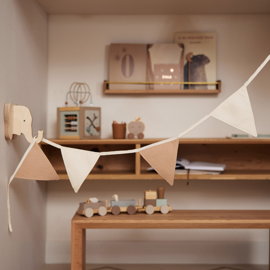 Bunting 200x17cm Party Collection - Biscuit/Ivory