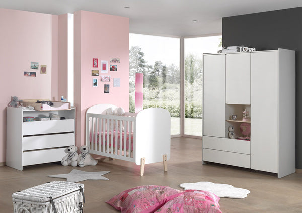 Eva 2-door wardrobe - White