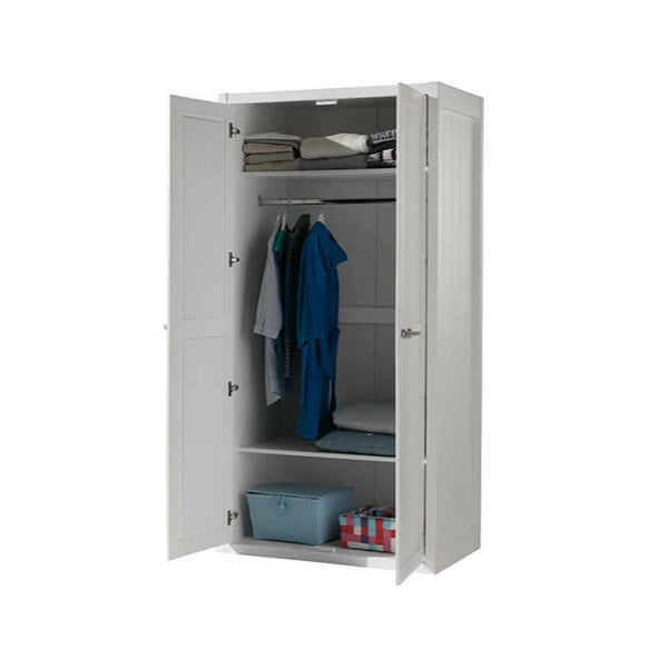 Lewis 2-door wardrobe - White