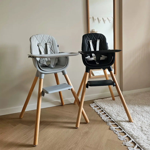 High Chair 2-in-1 - Grey/Beige